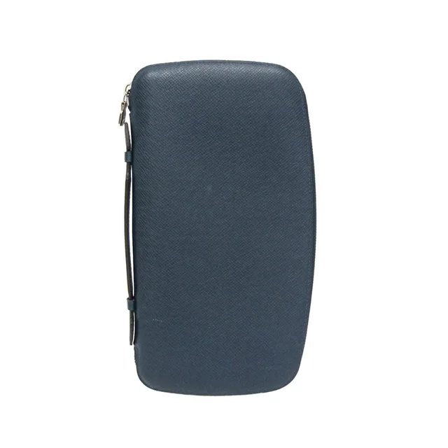 Louis Vuitton Taiga Travel Case Organizer Atoll M30653 Men's Taiga Leather Long Wallet (bi-fold) Ocean in Ocean Taiga leather from Elady
