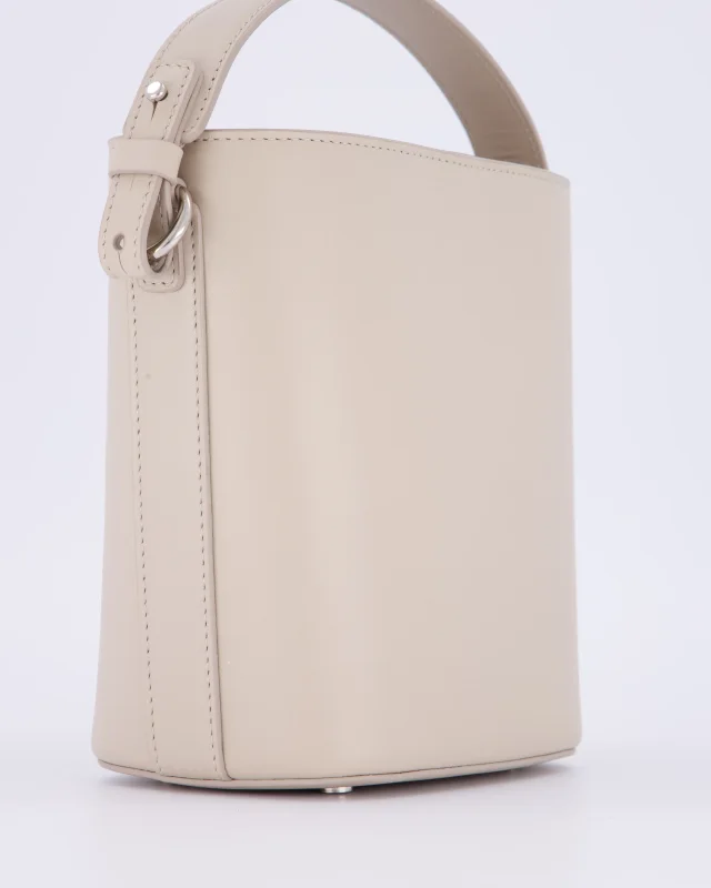 Loro Piana Beige Crossbody Bucket Bag in Beige Calfskin from Sellier, photo 13 of 18