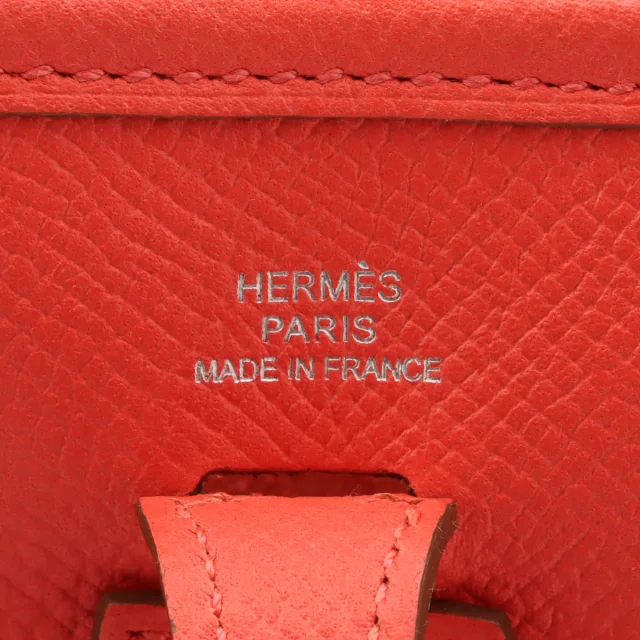 Hermès 2013 Evelyne TPM Rose Jaipur in Pink Epsom leather from VINTAGE QOO TOKYO, photo 6 of 13