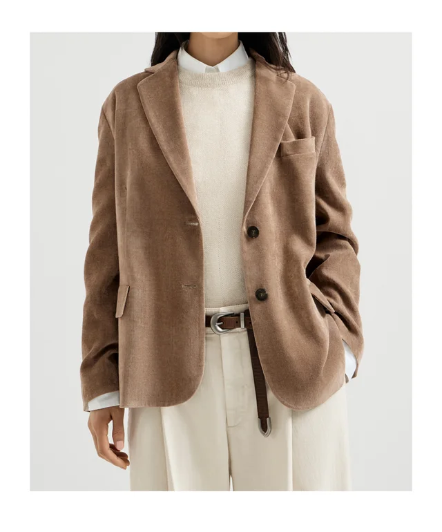 Brunello Cucinelli Fluid corduroy blazer with monili, photo 2 of 6 from SENSER