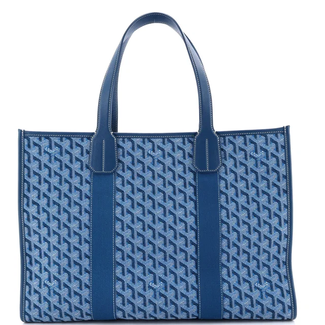 Goyard Villette Tote Coated Canvas MM in blue Coated canvas from Rebag