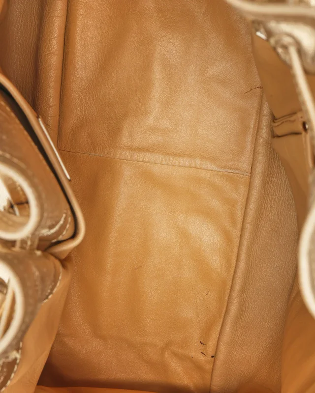 Prada Drawstring Tassel Metallic Tote Bag in Leather from A Retro Tale, photo 8 of 9