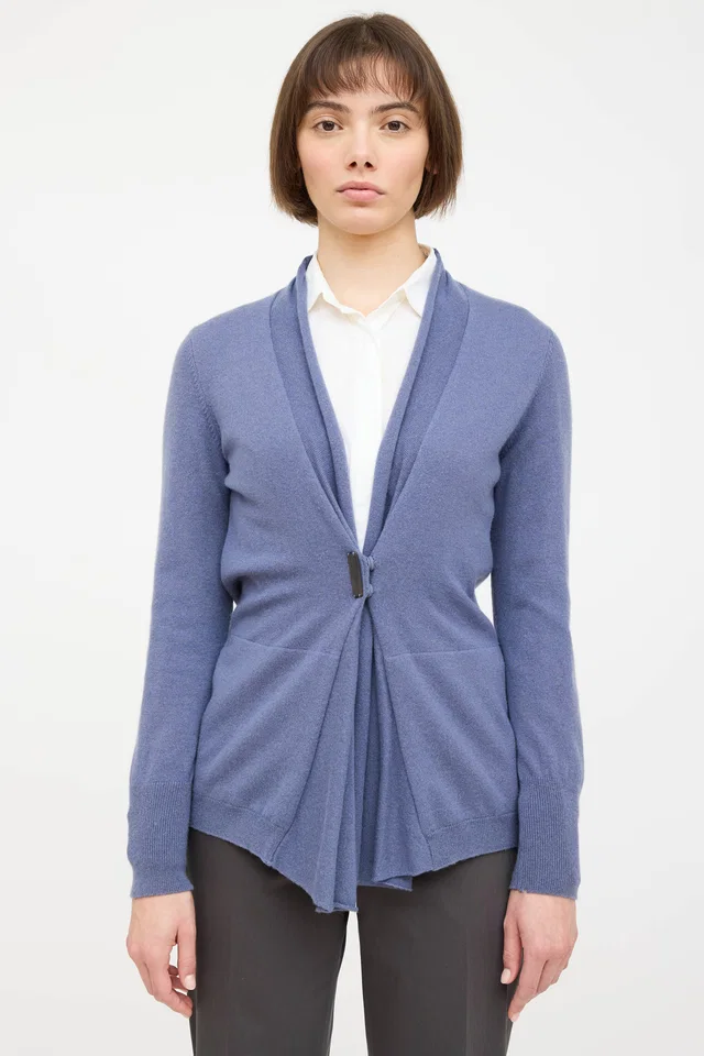 Brunello Cucinelli Cashmere Knit Snap Cardigan in Cashmere from VSP Consignment