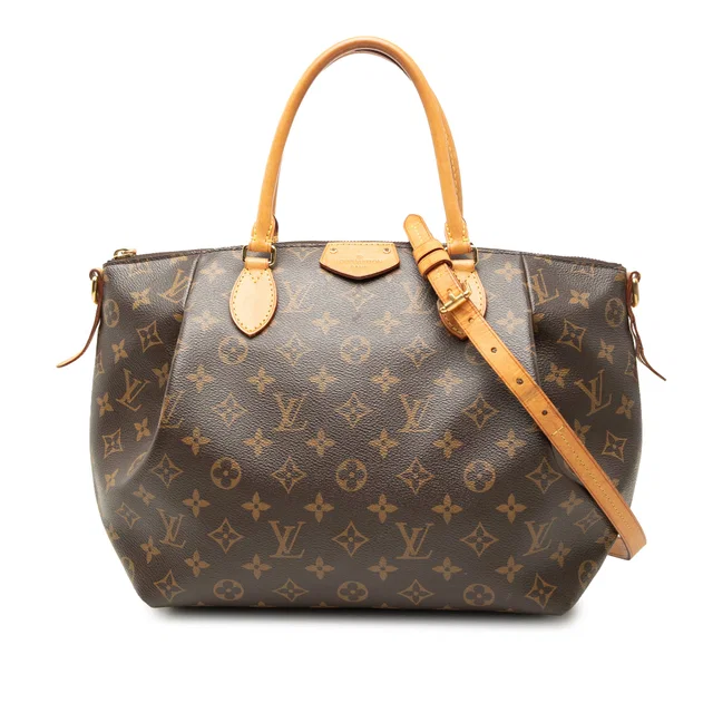 Brown Louis Vuitton Monogram Turenne MM Satchel in Brown Coated canvas from Designer Revival