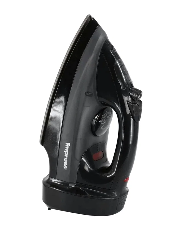 Impress Mid-Size Black Cord Rewind Iron With -Stick, Spray & Burst, image 1 of 1 from Rue La La