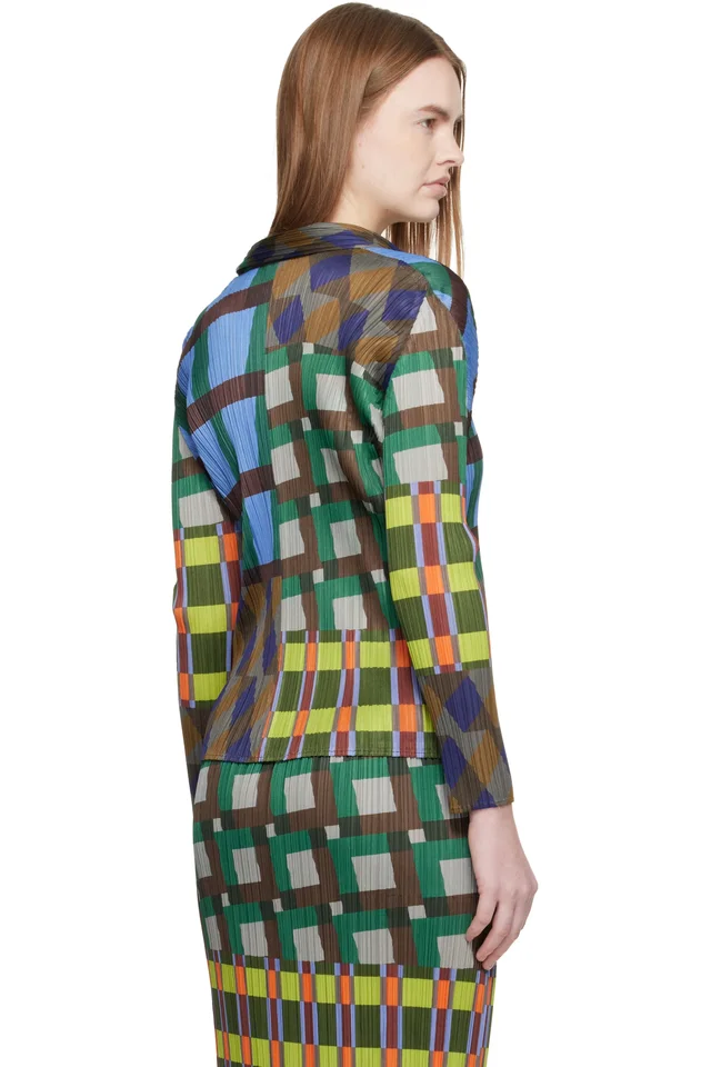 PLEATS PLEASE ISSEY MIYAKE Multicolor Harmony Blouse, photo 3 of 4 from SSENSE