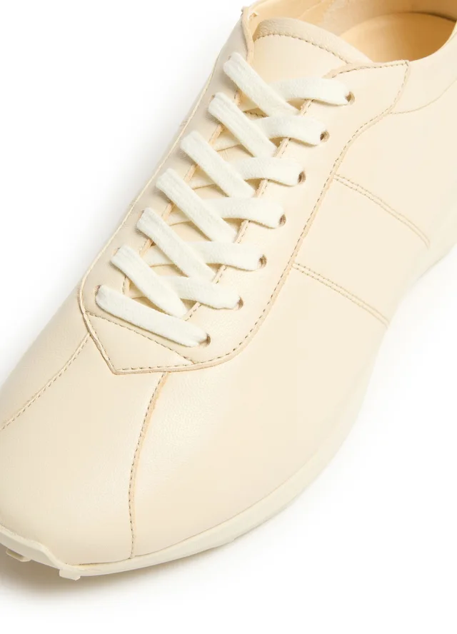 THE ROW Mica sneakers in Green Upper: 100% lambskin, lining: 100% goatskin, sole: 100% rubber, photo 5 of 6 from 24S (US)