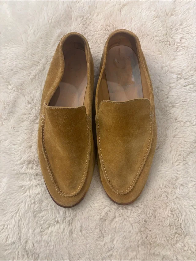 Loro Piana Men's Suede Slip-On Loafers In Tan in brown|neutral Suede from Poshmark