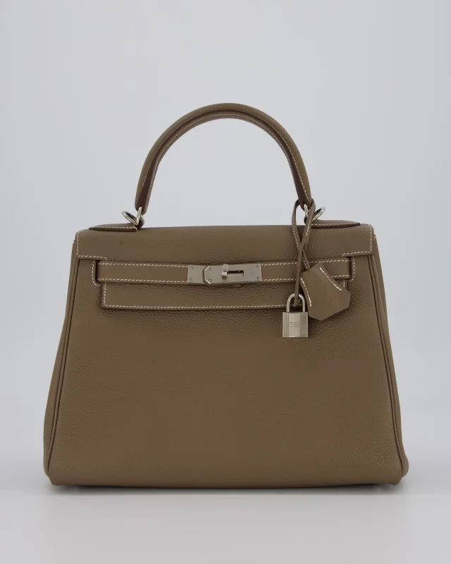 Hermès Kelly 28 Retourne Bag in Taupe Togo leather from Sellier, photo 2 of 23