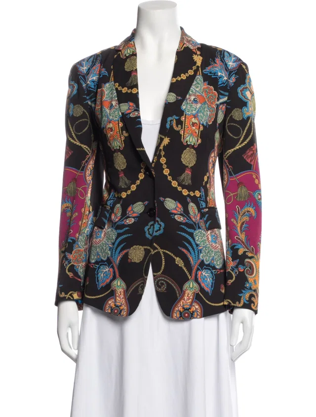 Etro Printed Blazer in multicolor from The RealReal