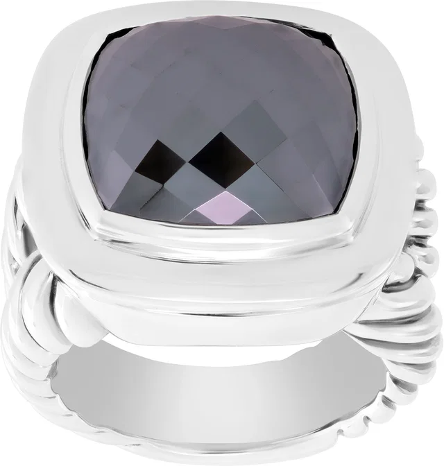 David Yurman Albion Hematite ring in Silver Sterling Silver from Gray And Sons