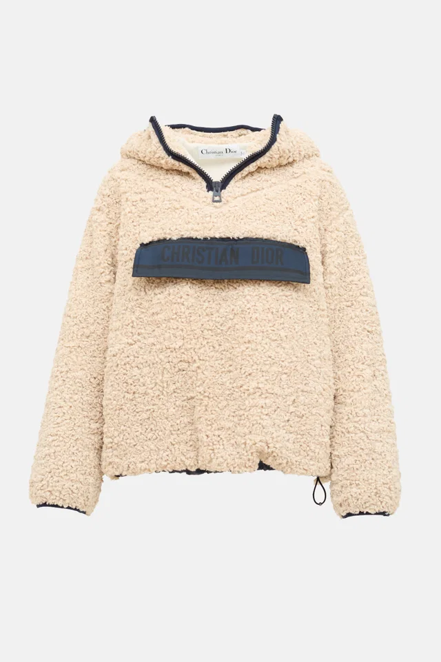 Dior Fleece Anorak Jacket in Satin from VSP Consignment