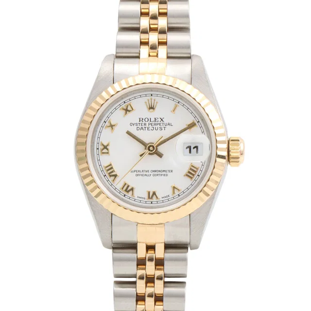 Rolex Circa 1997 Datejust 26mm 69173 Automatic White in White from VINTAGE QOO TOKYO