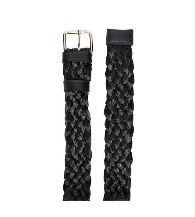 REDValentino Woven Logo Belt — Black Textile in Black Woven leather from HEWI, photo 2 of 2