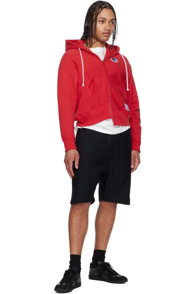 UNDERCOVER Black Champion Edition UC1F4502 Shorts, photo 4 of 4 from SSENSE