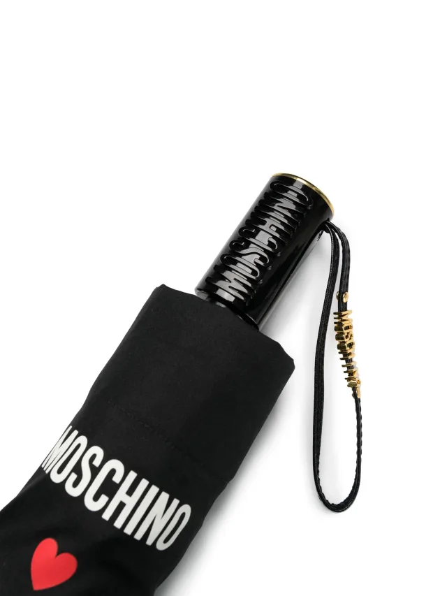 Moschino In Love We Trust compact umbrella, photo 2 of 2 from FARFETCH
