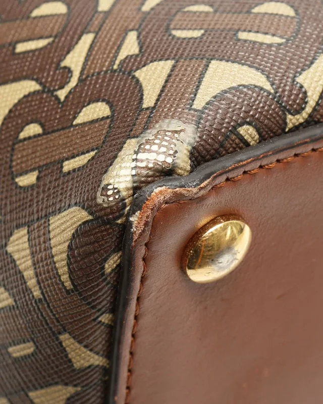 Burberry E Canvas Monogram Stripe Belt Tote Bag in Canvas from A Retro Tale, photo 10 of 16