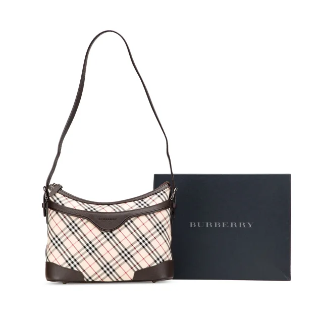 Beige Burberry Nova Check Canvas Shoulder Bag in Beige Canvas from Designer Revival, photo 13 of 13