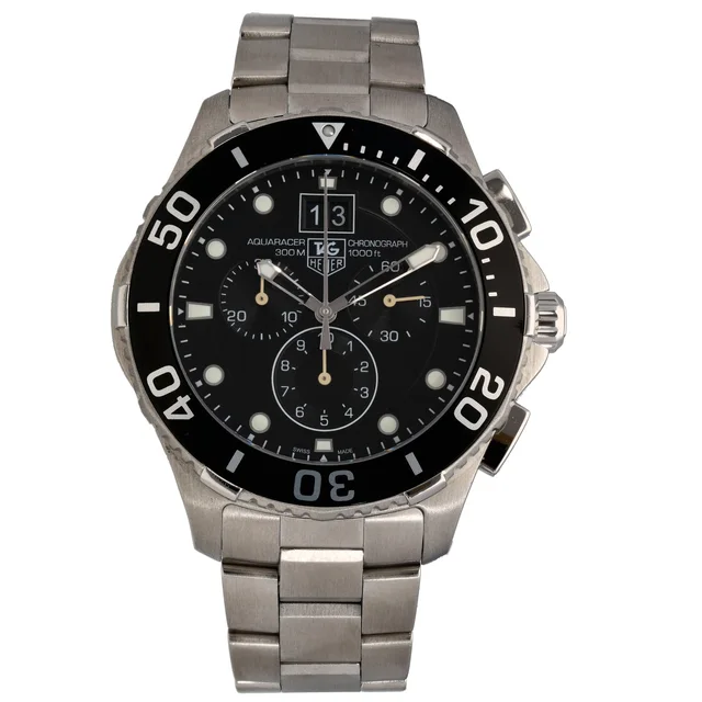 TAG Heuer Aquaracer CAN1010 43mm Stainless Steel Watch from H&T