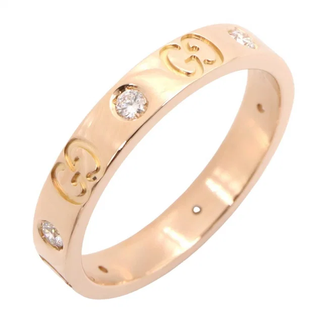 Gucci Ring Icon Amor 18k Pink Gold Diamond in Pink from The Reluxe
