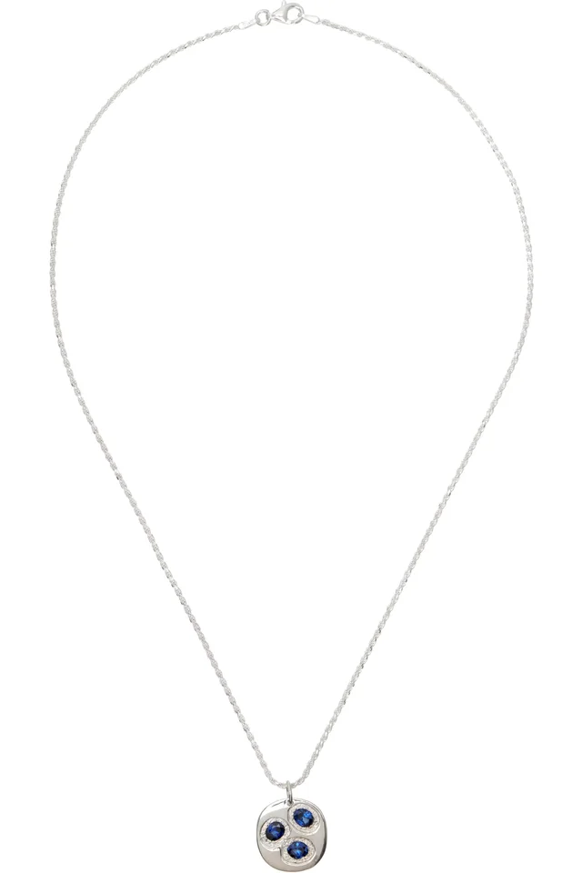 Bleue Burnham Oval Chloroplast Pendant Necklace, image 1 of 1 from SSENSE
