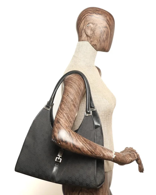 Gucci GG Jackie Bardot Bag in Canvas from A Retro Tale, photo 8 of 8