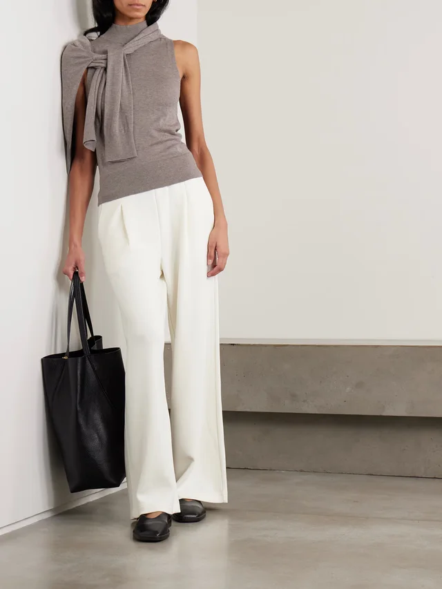 VARLEY Neilsen knitted turtleneck tank in Brown, photo 2 of 2 from NET-A-PORTER (Canada)