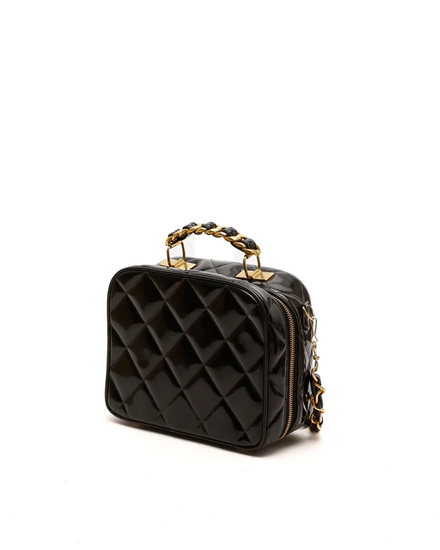 Chanel Quilted Patent Vanity Chain Bag in Patent leather from A Retro Tale, photo 2 of 2