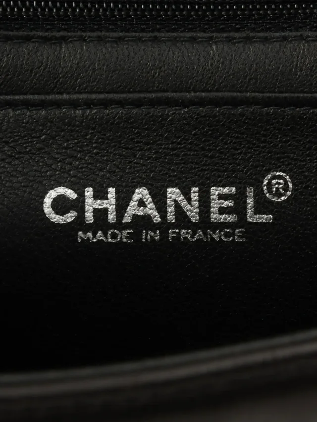 Chanel Around 2000 produced Chocolate Bar 2.55 CC Mark Chain Bag Black from VINTAGE QOO TOKYO, photo 6 of 17