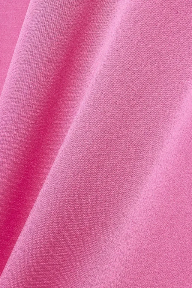 Stella McCartney Draped Duchesse-Satin Midi Dress in Bubblegum, photo 4 of 4 from THE OUTNET