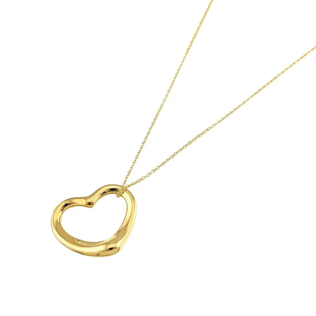 Tiffany & Co. Open Heart Necklace 40 18K Yellow Gold in Yellow from The Reluxe