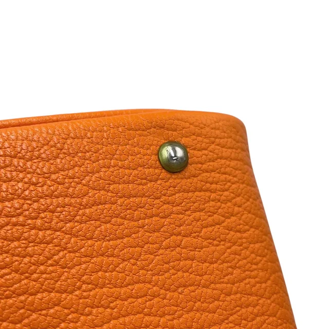 Hermès Plume Orange Chevre Myzore Goatskin Size Mini in Orange Goatskin from GALLERY RARE, photo 8 of 12