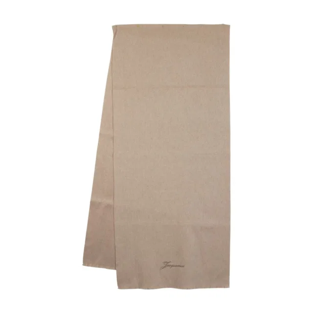 Jacquemus Scarf — Beige Wool Scarfs in Beige Wool from HEWI