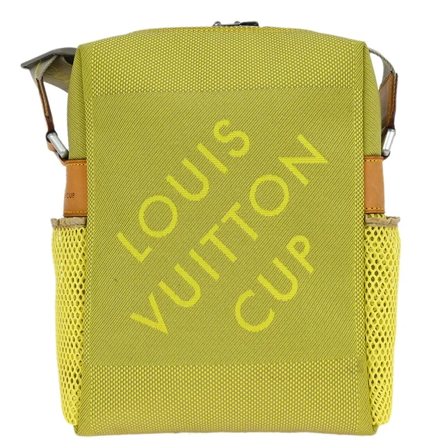 Yellow LV Cup Weatherly Shoulder Bag M80636 in Yellow Canvas from AMORE Vintage Tokyo