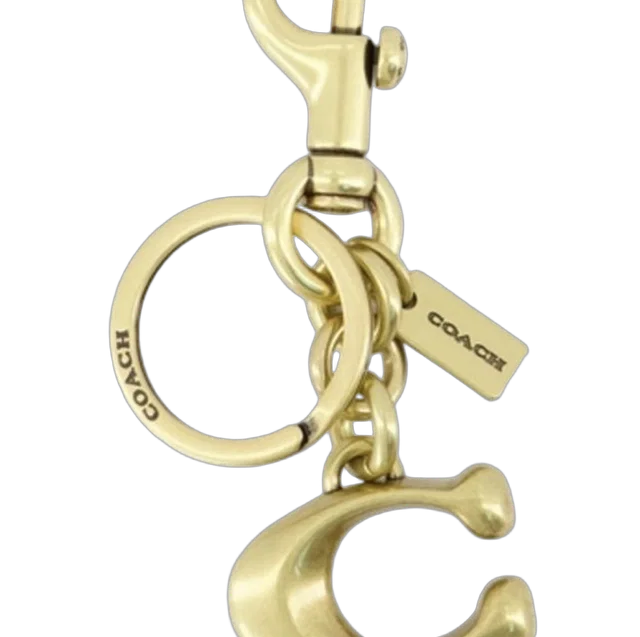 Coach Metal Keychain Charm — Gold Belt in Gold from HEWI