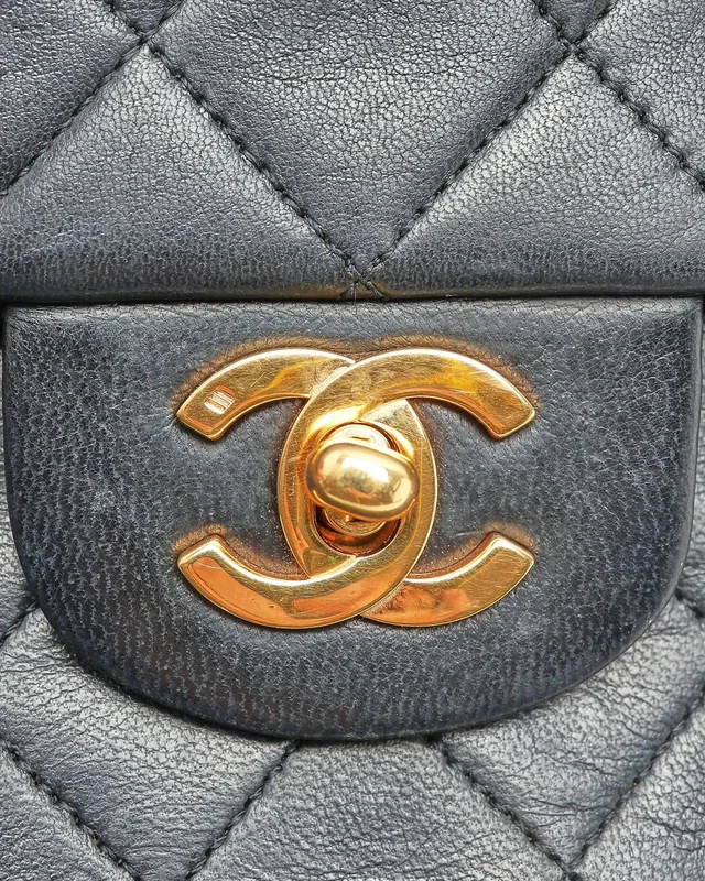 Chanel Classic Medium Square Double Flap Bag in Leather from A Retro Tale, photo 6 of 10