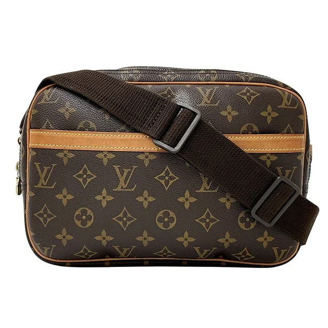 Louis Vuitton Monogram Shoulder Bag Reporter PM Brown in Brown Coated canvas from The Reluxe