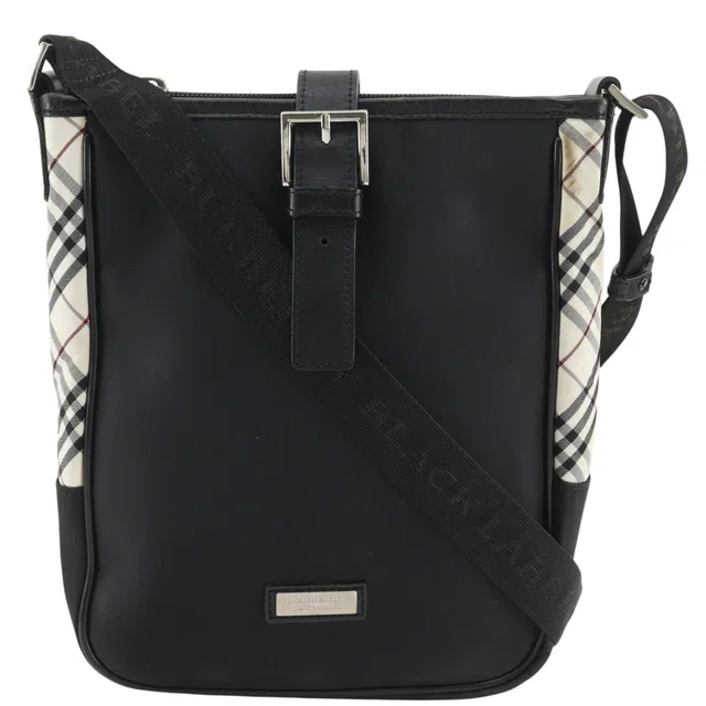 Burberry Black Label Nylon Shoulder Bag in Black Nylon from LuxUness