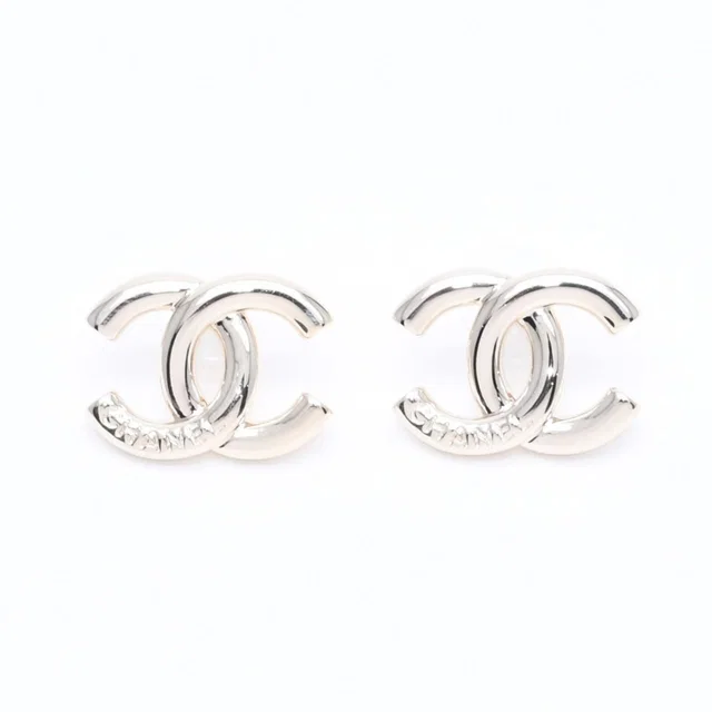 Chanel 25P Earrings CC Logo Light Gold 25 in Gold from The Reluxe