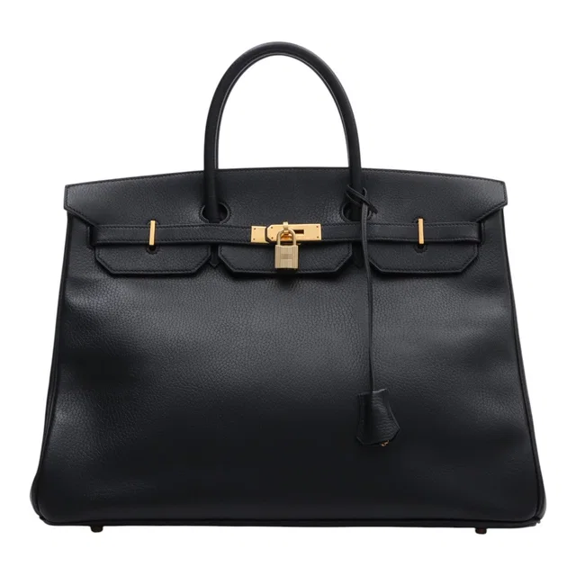 Hermès 1997 Birkin 40 Black in Black from VINTAGE QOO TOKYO