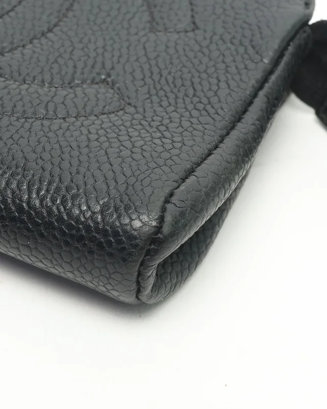 Chanel Coco Mark Caviar Mini Pouch in Caviar leather from A Retro Tale, photo 3 of 4