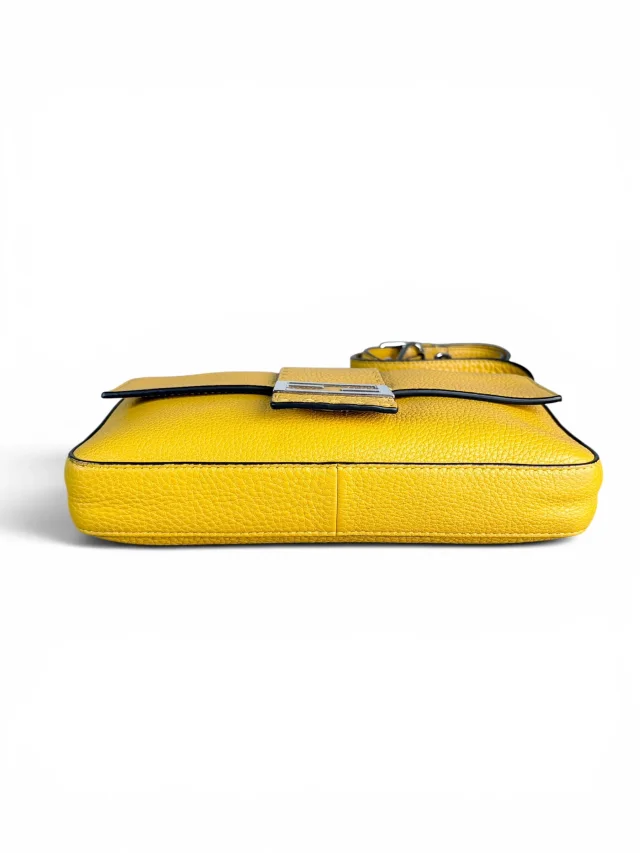 Fendi Yellow Selleria Leather Belt Baguette in Yellow Leather from Season 2 Consign, photo 7 of 10