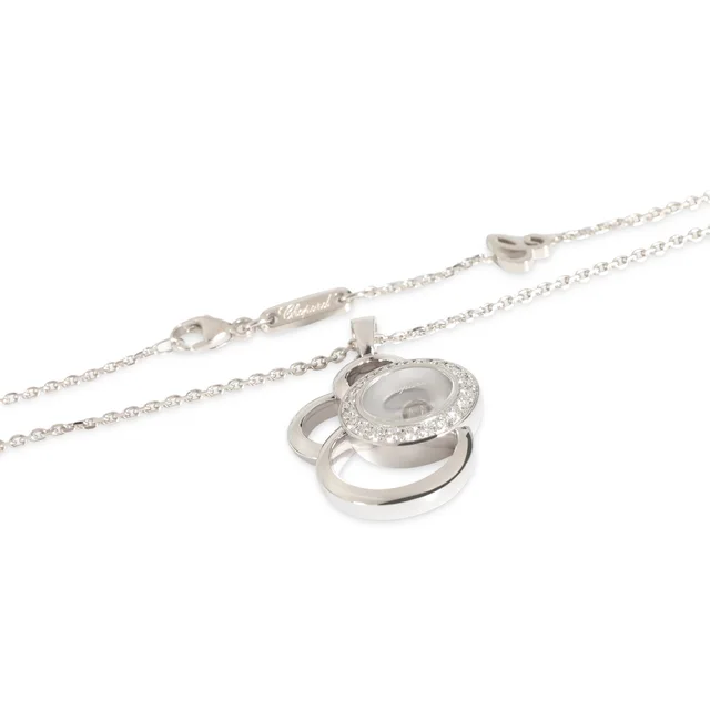 Chopard White Gold Diamond Happy Diamonds Pendant 18k in White from HEWI, photo 2 of 2