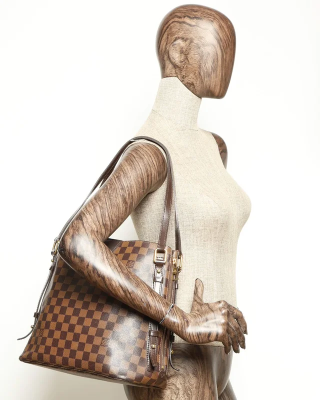 Louis Vuitton Damier Ebene Cabas Rivington Tote Bag in Brown from A Retro Tale, photo 13 of 13