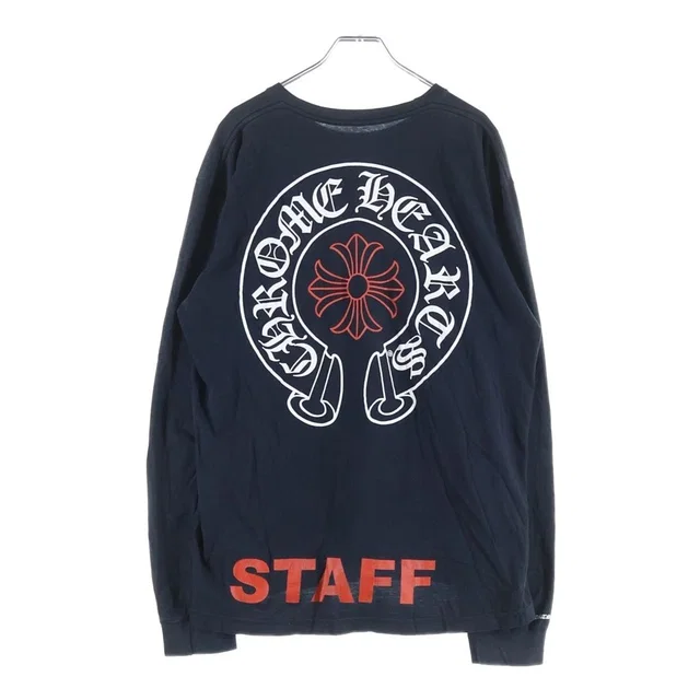 Chrome Hearts CH Long Sleeve 1 Staff Exclusive Horseshoe Print Top Limited from The Reluxe
