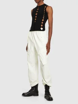 Dion Lee Wide-leg trousers with pockets in 75% Organic Cotton, 25% Nylon, photo 2 of 5 from LUISAVIAROMA