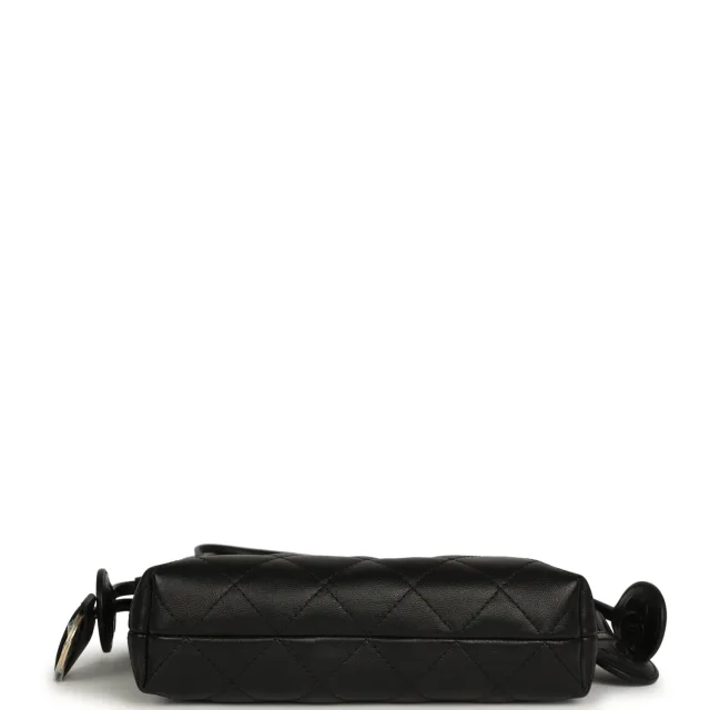Chanel CC Drawstring Clutch in Black Lambskin from Madison Avenue Couture, photo 7 of 10