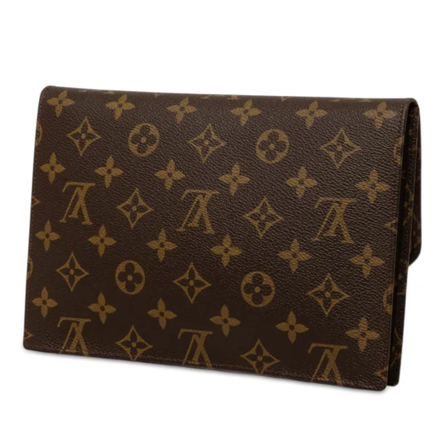 Brown Louis Vuitton Monogram Pochette Rabat 23 Clutch Bag in Brown Coated canvas from Designer Revival, photo 2 of 2