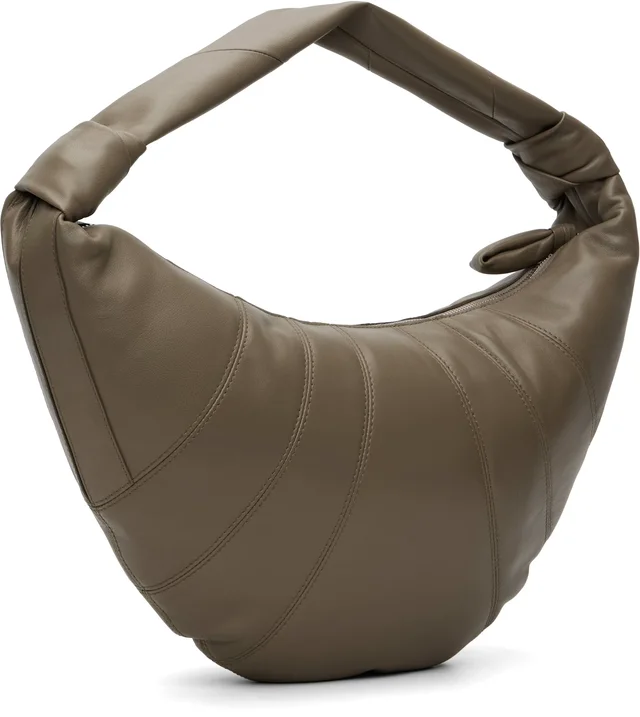 LEMAIRE Khaki Fortune Croissant Bag, photo 7 of 8 from SSENSE