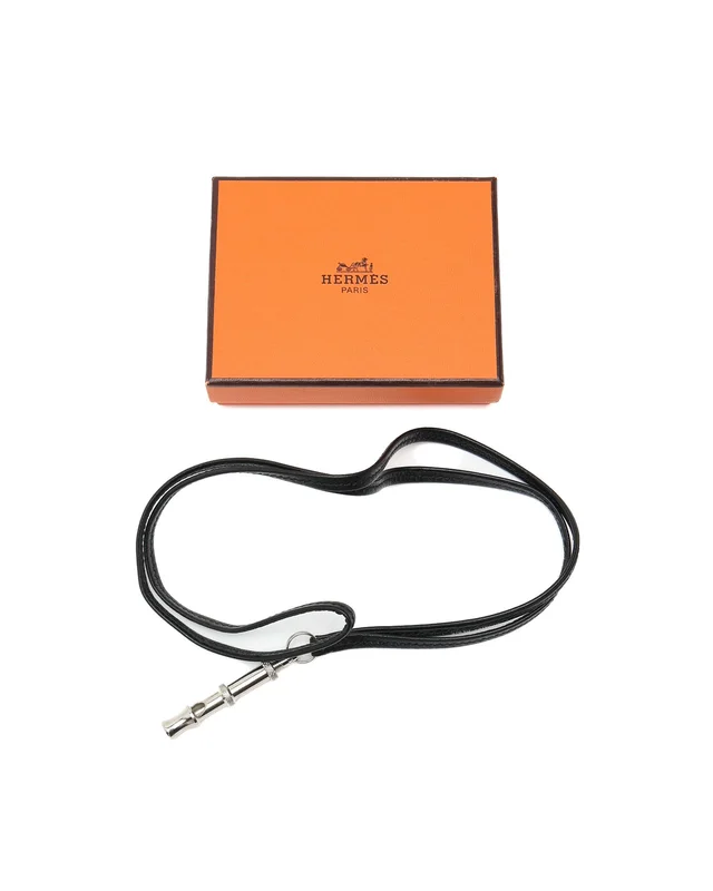 Hermès Dog Whistle Necklace in Leather from A Retro Tale, photo 2 of 2